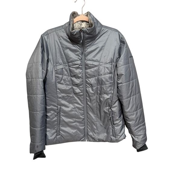 Columbia Sportswear Jackets & Blazers - Columbia Omni-Heat Silver Gray Quilted Puffer Coat Size Large